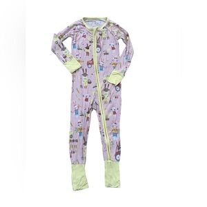 Little Sleepies Size 18-24 Months Hop To It Spring Bunny Bamboo Zippy Sleeper